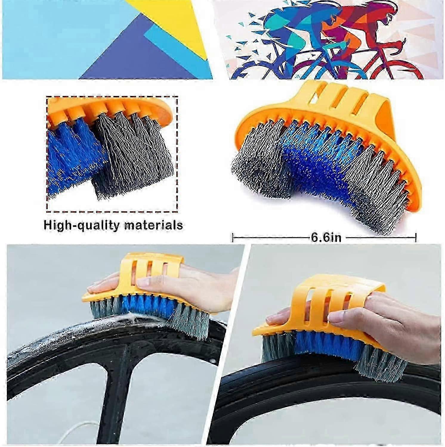 Compact 9-Piece Bike Cleaning Set