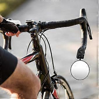 Bike Handlebar Mirror, 360 Rotatable Convex Lens, HD Rear View, Pack of 2