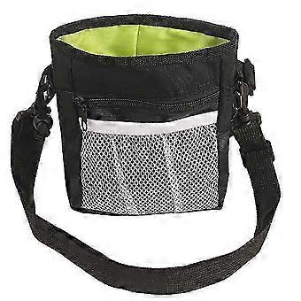 Pet Dog Training Treat Bag - Detachable Snack Reward Pouch with Interactive Features Grey -WHBYV