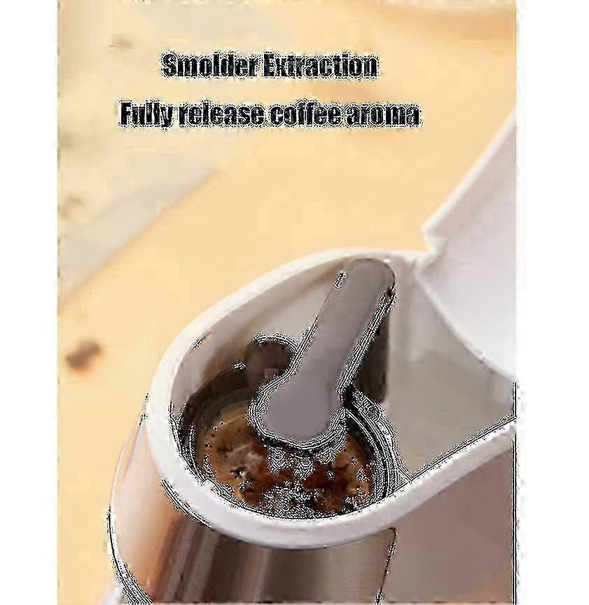 Mini brewer compatible with espresso, single-cup coffee maker with space-saving design