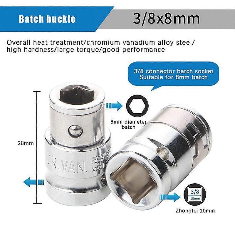 Hex Shank Socket Bits Converter Socket Adapter Impact Socket Conversion Adapter Tool Install Replace Repair Tools