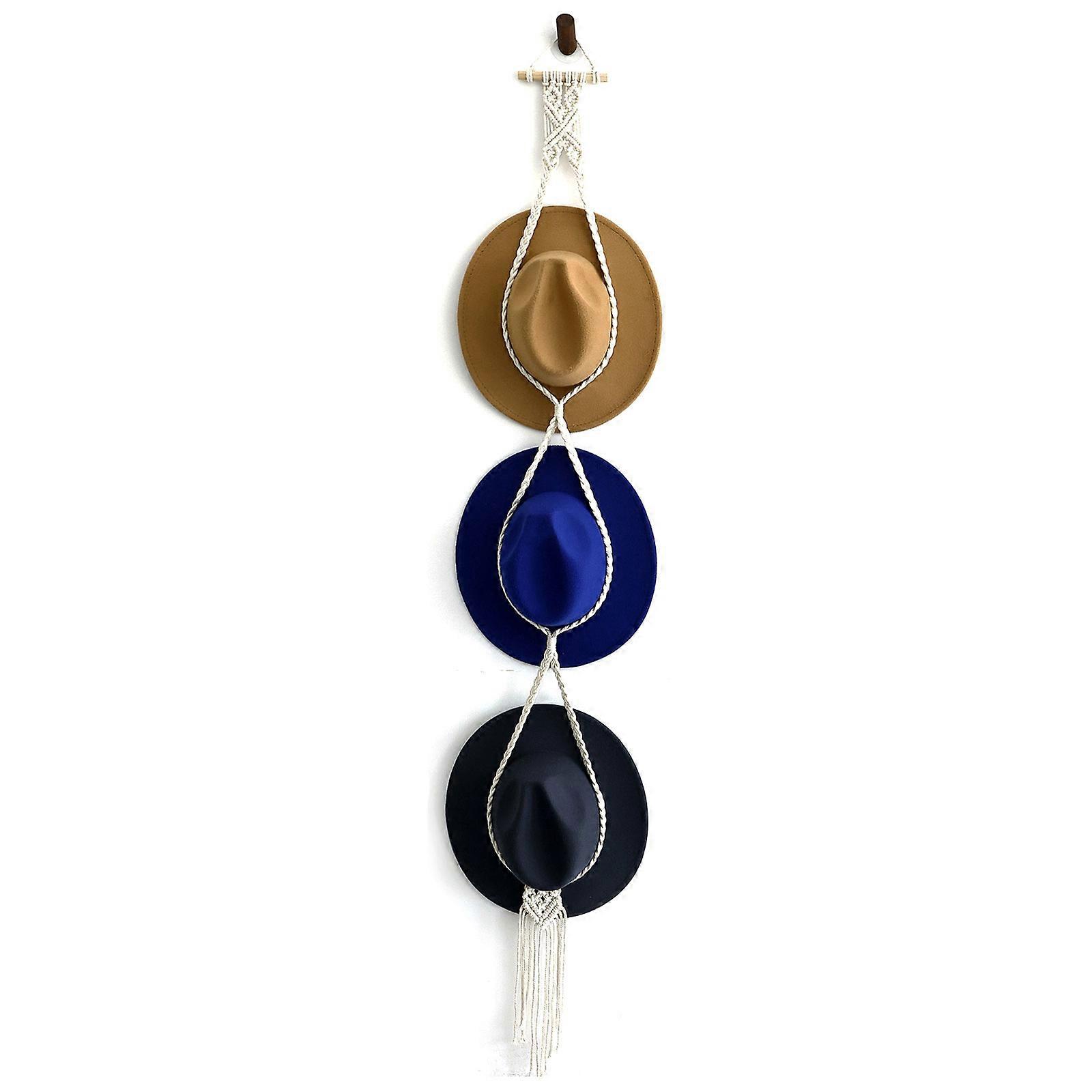 Handmade Macramé Bohemian Hat Rack