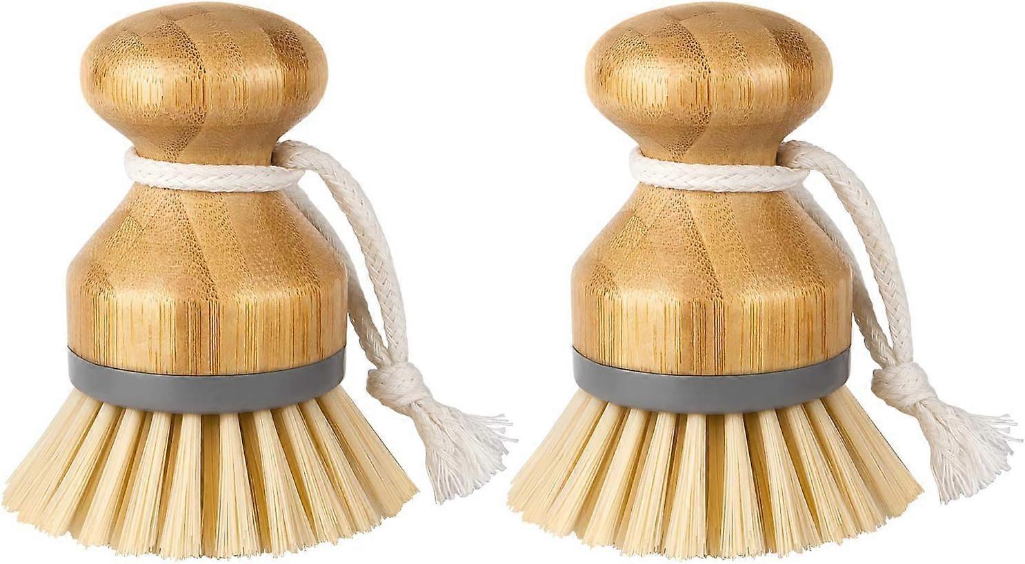 Sustainable Bamboo Dish Brush With Replaceable Non-Scratch Heads