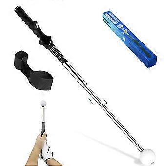 Collapsible Golf Swing Tool Grip Trainer with Resin and Stainless Steel Rod for Form Practice, Compact Storage, and Course Preparation Multicolor