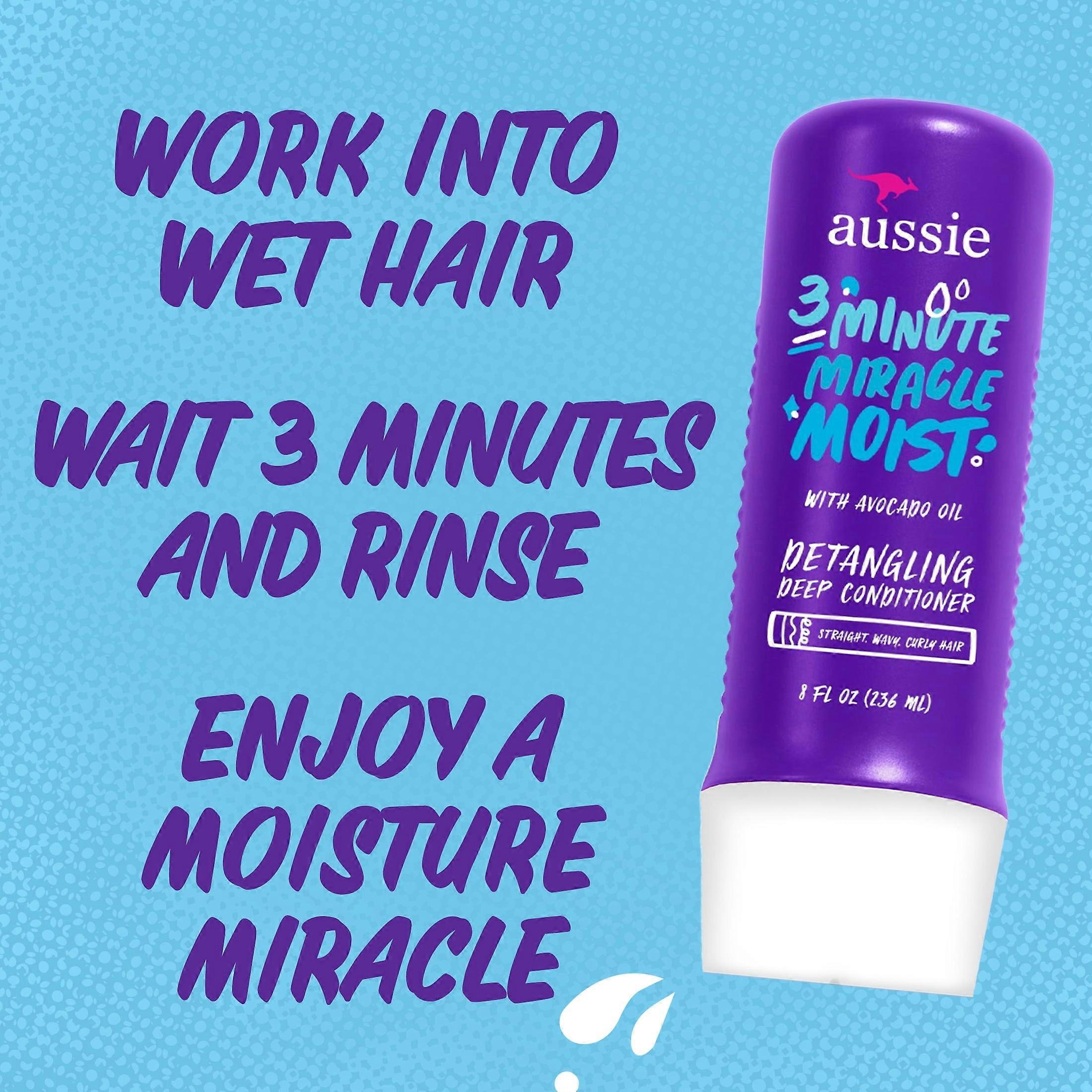 Aussie 3 Minute Miracle Moist Conditioner 8.0 Fl Oz 2-pack