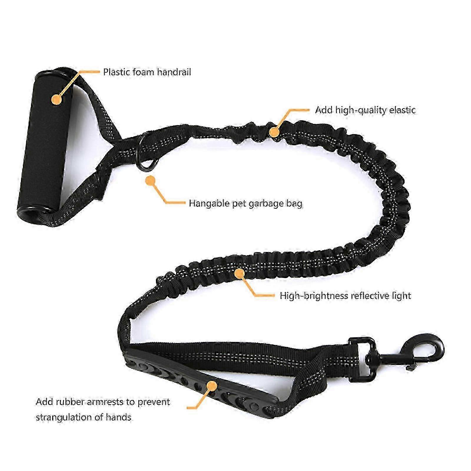 Elastic Reflective Adjustable Dog Leash