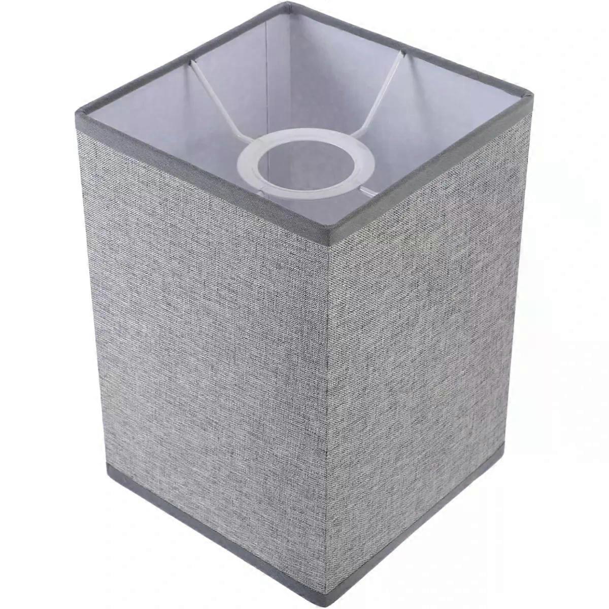 Lamp Floor Lamp Square Shade Rectangular Linen Hand Washable Table Light Cover