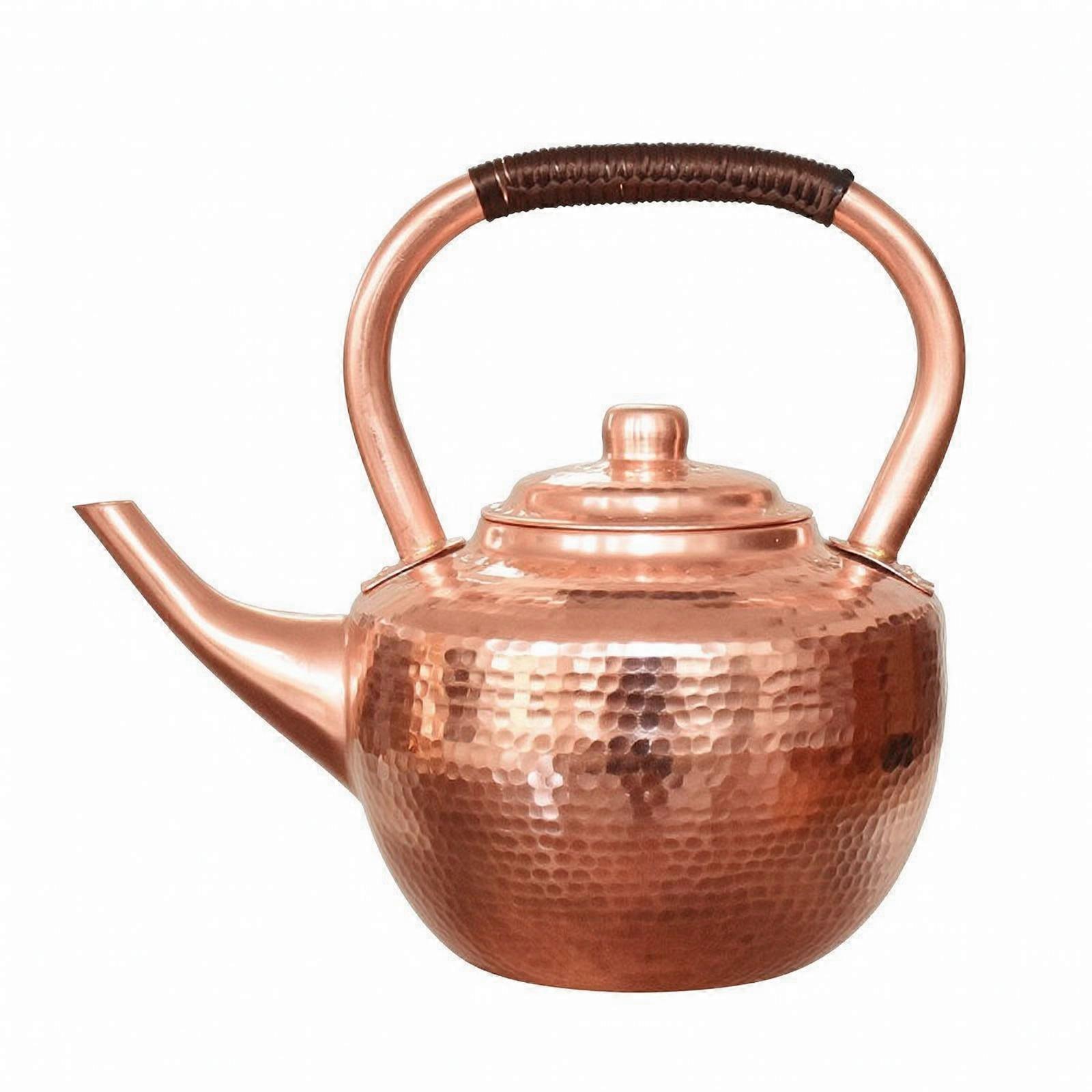 Hammered Copper Kettle Gas Range Compatible Cookware Stovetop for Kitchen