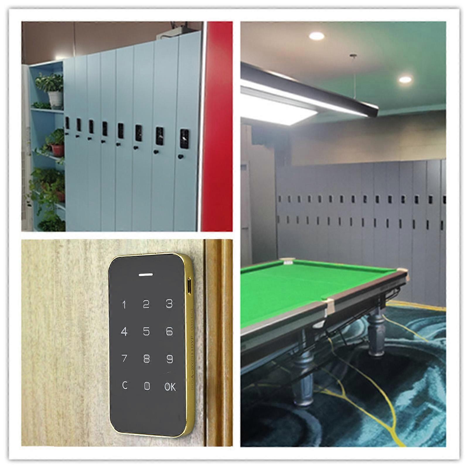 Digital Electronic Coded Lock Secure Touch Screen Password Lock for Cabinet Mailbox File Sauna Drawer School Lockers