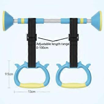 2 paar Home Gym Gymnastiek Ringen Apparatuur, Verstelbare Riem Krachttraining Ringen