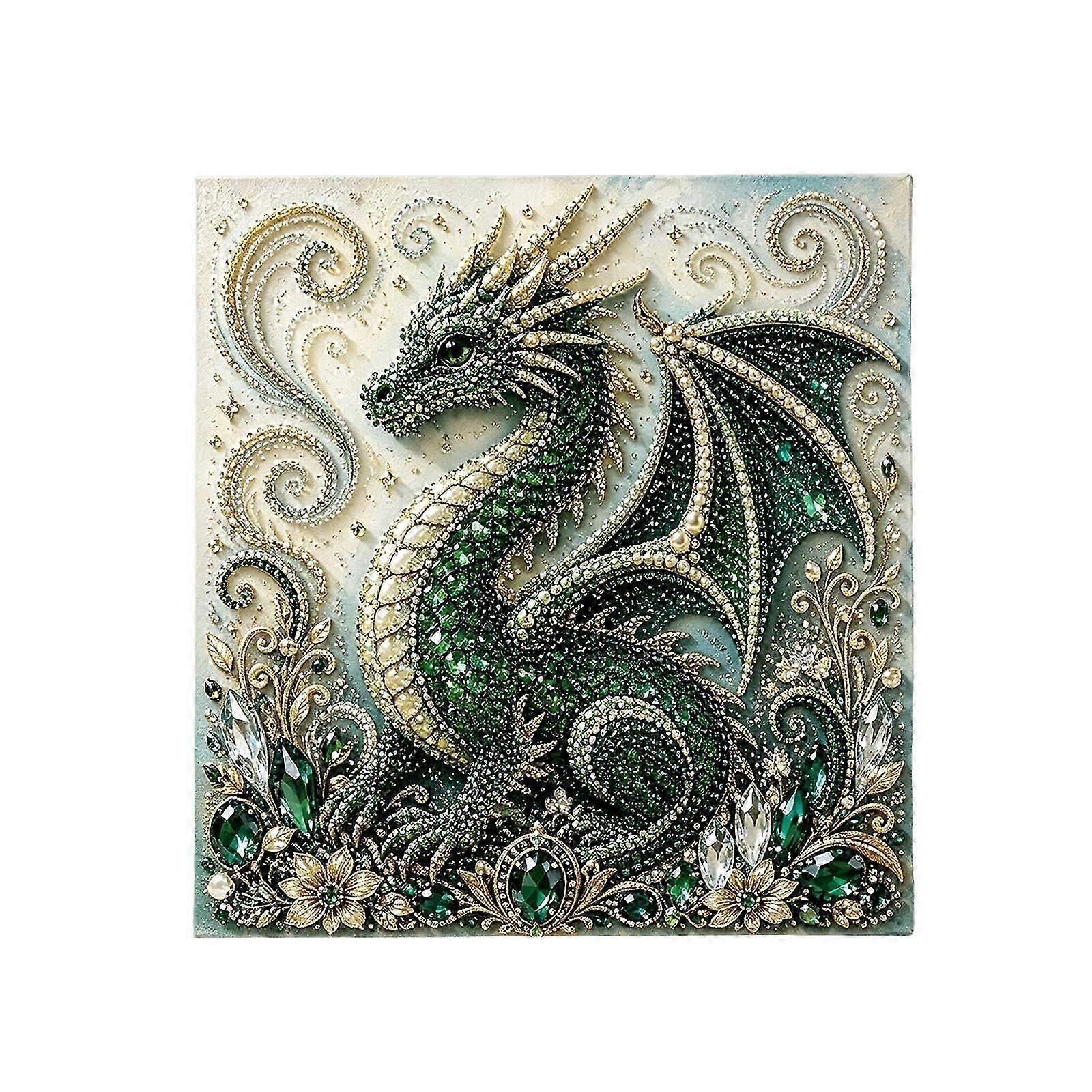 Green Dragon 3D Diamond Art Kit