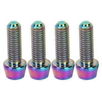 4 stk. M5*15mm cykel titanlegering koniske bolte mountainbike frempind faste skruer