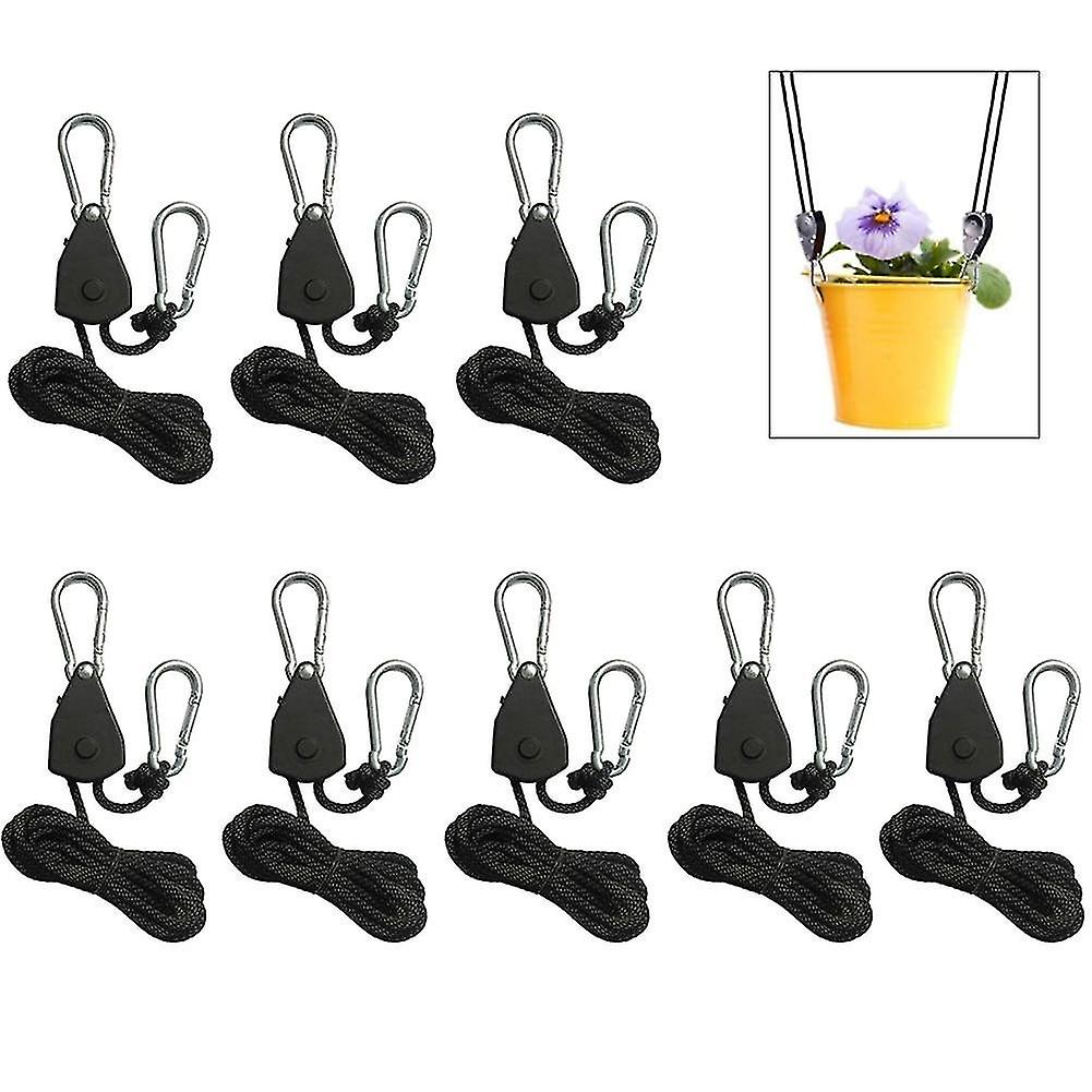Ratchet Adjustable Rope Grow Light Hanger