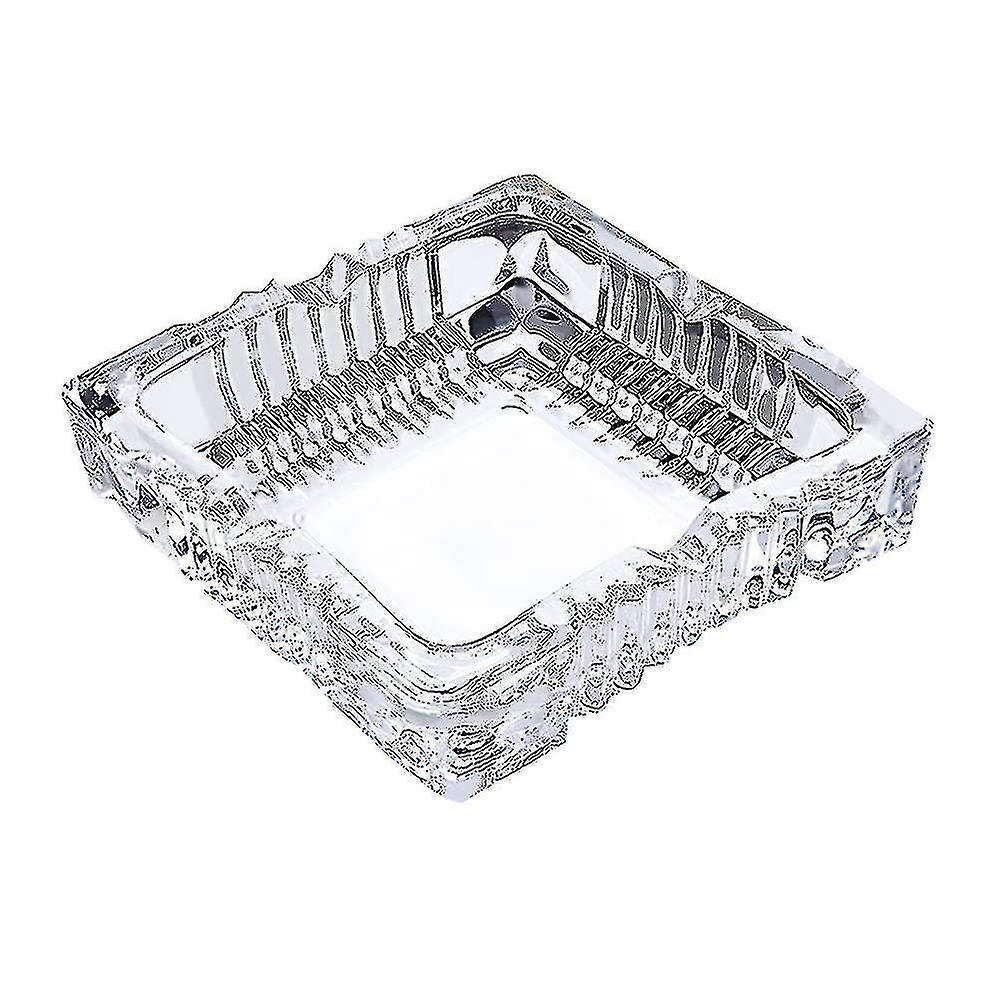 Ashtray, Large Glass Ashtray, Suitable Compatible With Cigarettes And Cigars