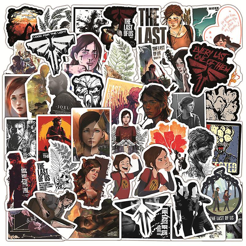 50pcs Cartoon The Last Of Us Stickers For Motorcycle Skateboard