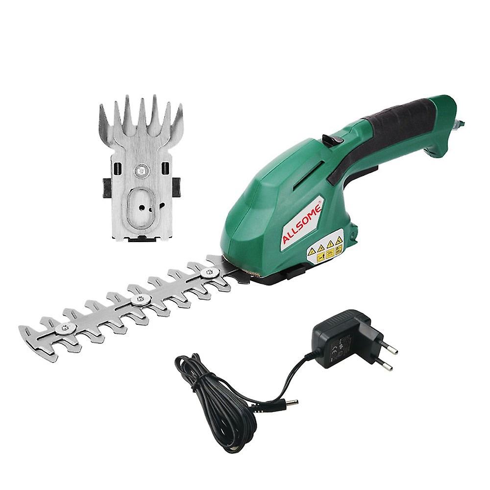 Electric Hedge Trimmer 2 In 1 7.2v Cordless Household Trimmer Rechargeable Weeding Shear Pruning Mower Ht2668