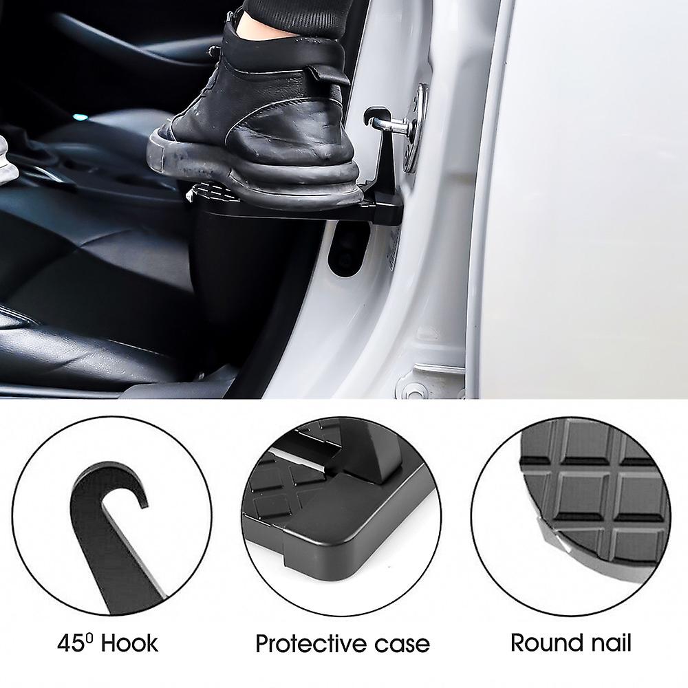 Universal Foldable Car Door Step Multifunction Latch Hook Auxiliary Pedal Auto Vehicle Rooftop Folding Stepping Ladder