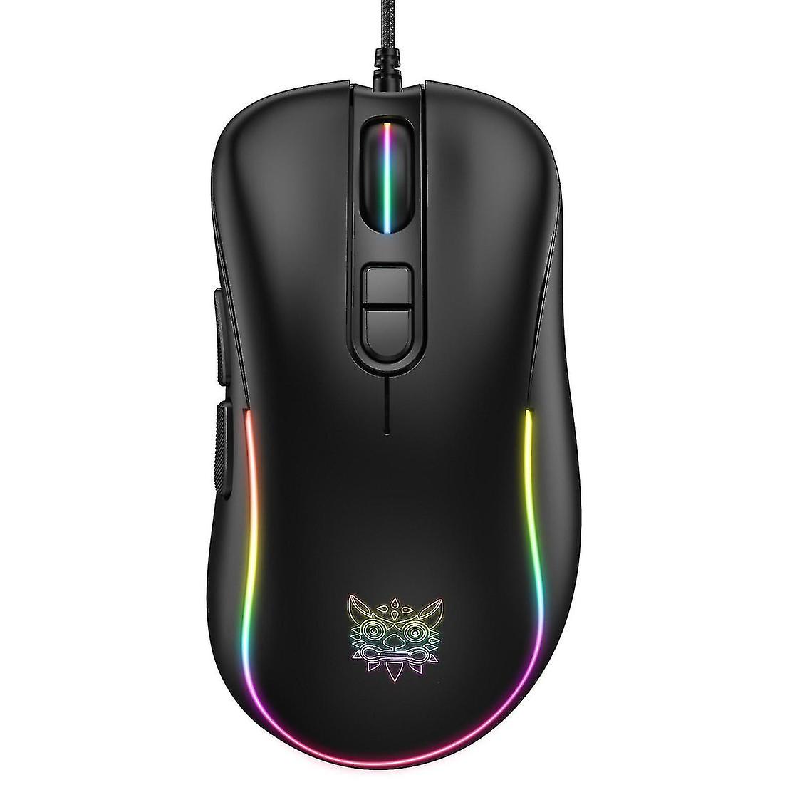 High Performance Wired Gaming Mouse, 7200 Dpi, Rgb, Adjustable Weights
