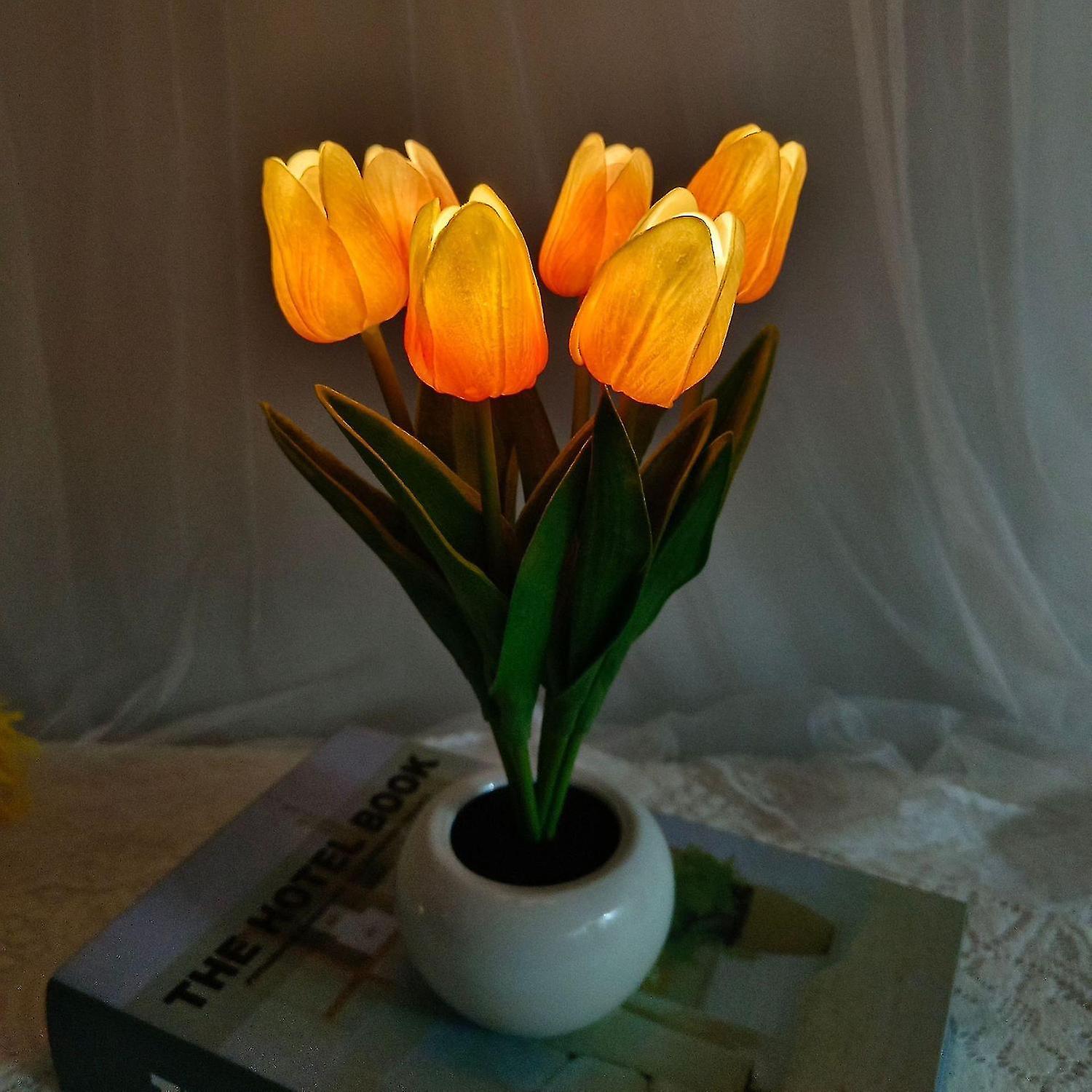 6 Tulips Night Light Table Lamp