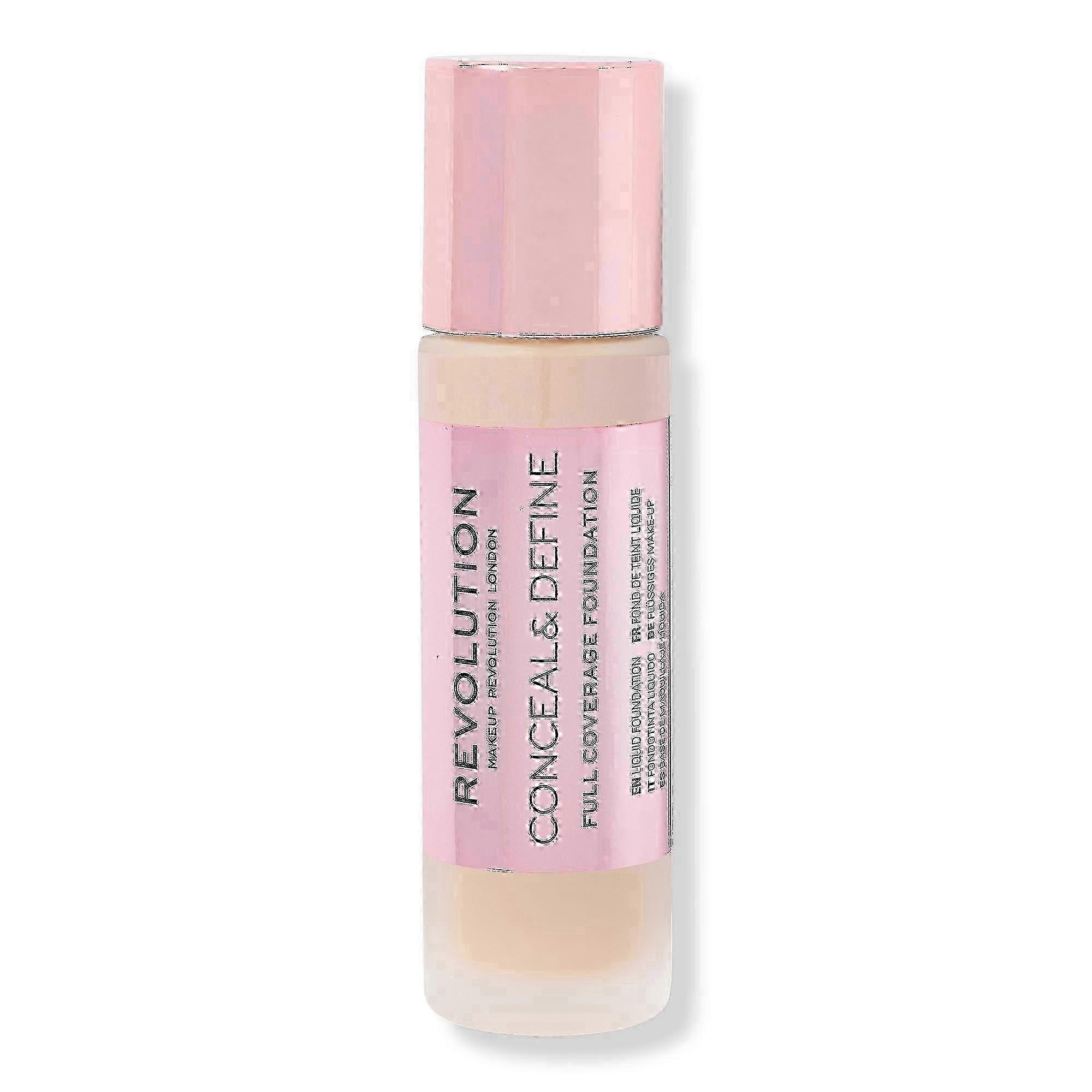 Makeup Revolution Conceal & Define Full Coverage Foundation, F5, 0.8 Oz