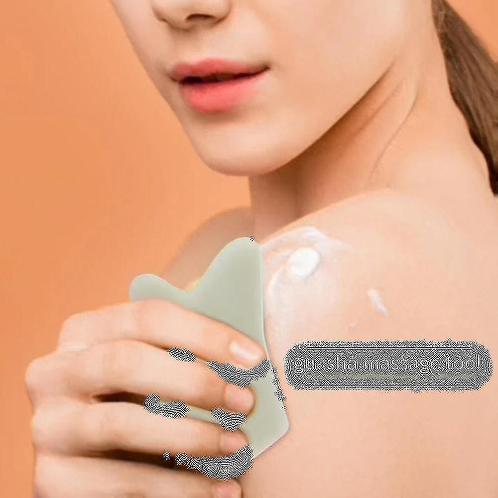 Jade Guasha Comb, Spa Acupuncture Therapy Stimulation Points Face Arms