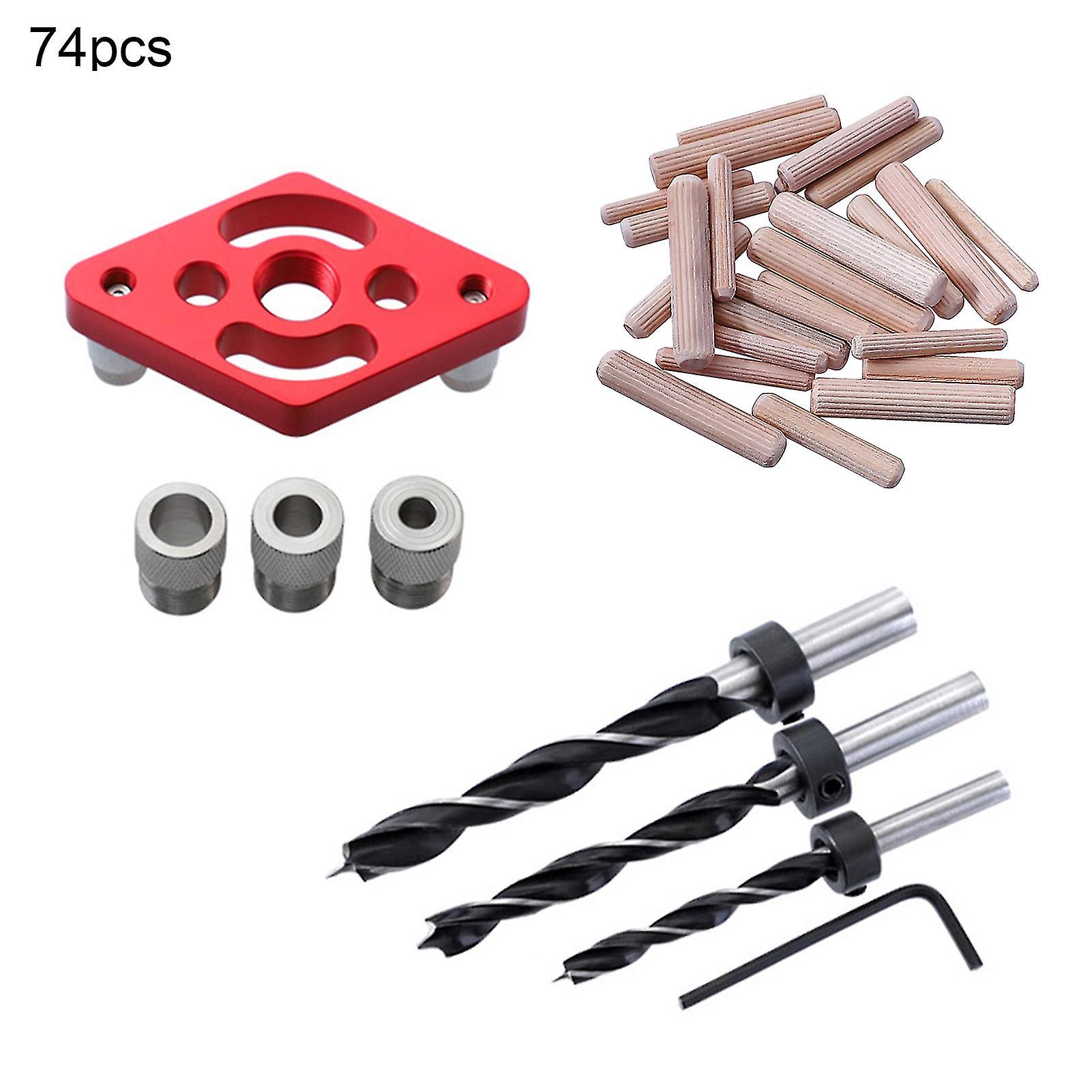 74pcs Universal Hole Drilling Guide High Precision Convenient To Use Accessories Anti-corrosion Drilling Locator For Diy