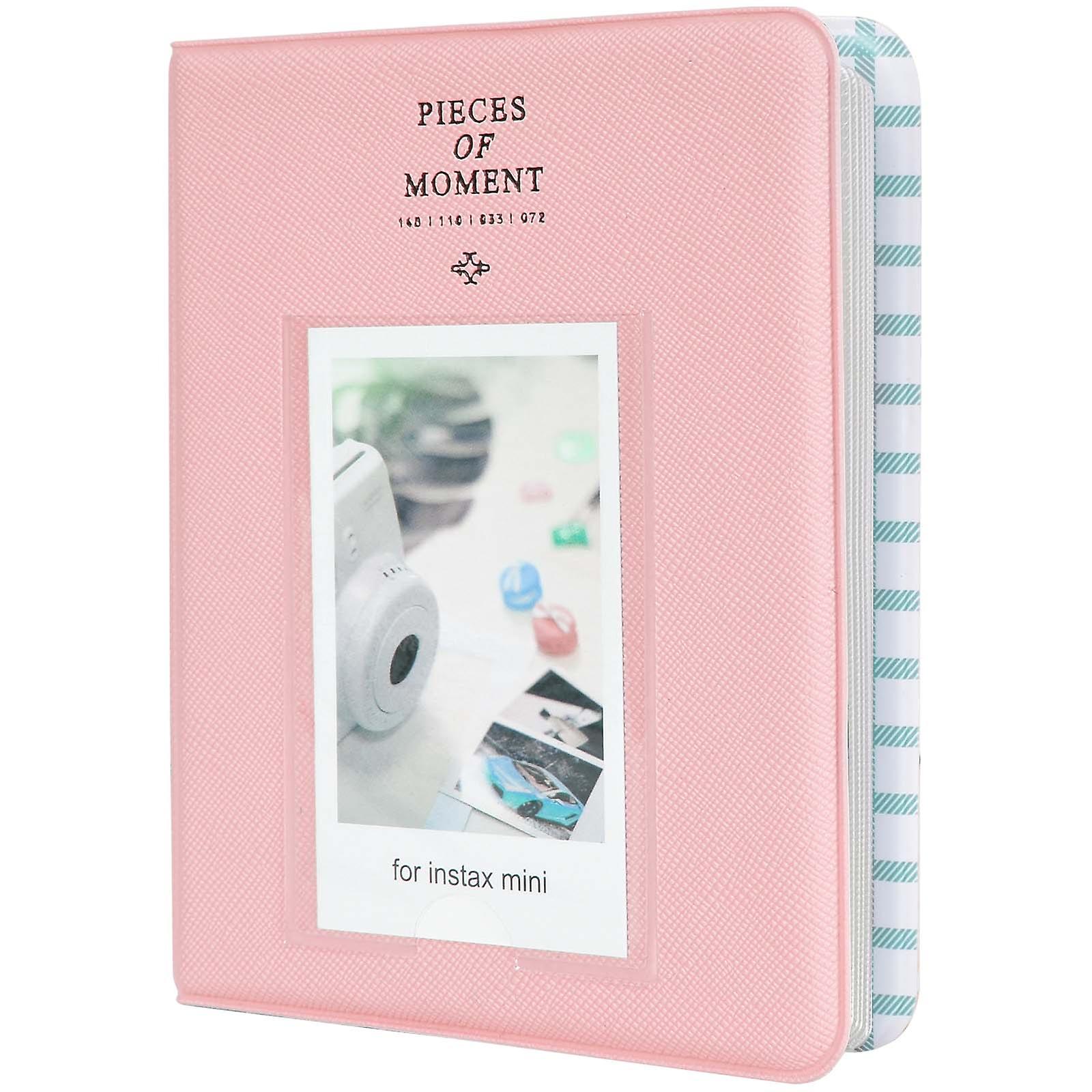 1pc אלבום תמונות נסיעות עם 64 כיסים עבור Fujifilm Instax סרט - מושלם לשמירת זיכרון ותיעוד המסעות שלך