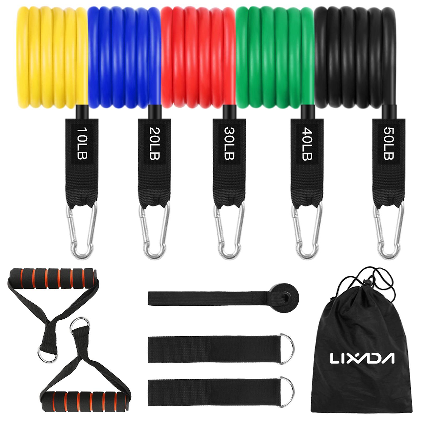 11pcs Workout Weerstand Bands Set