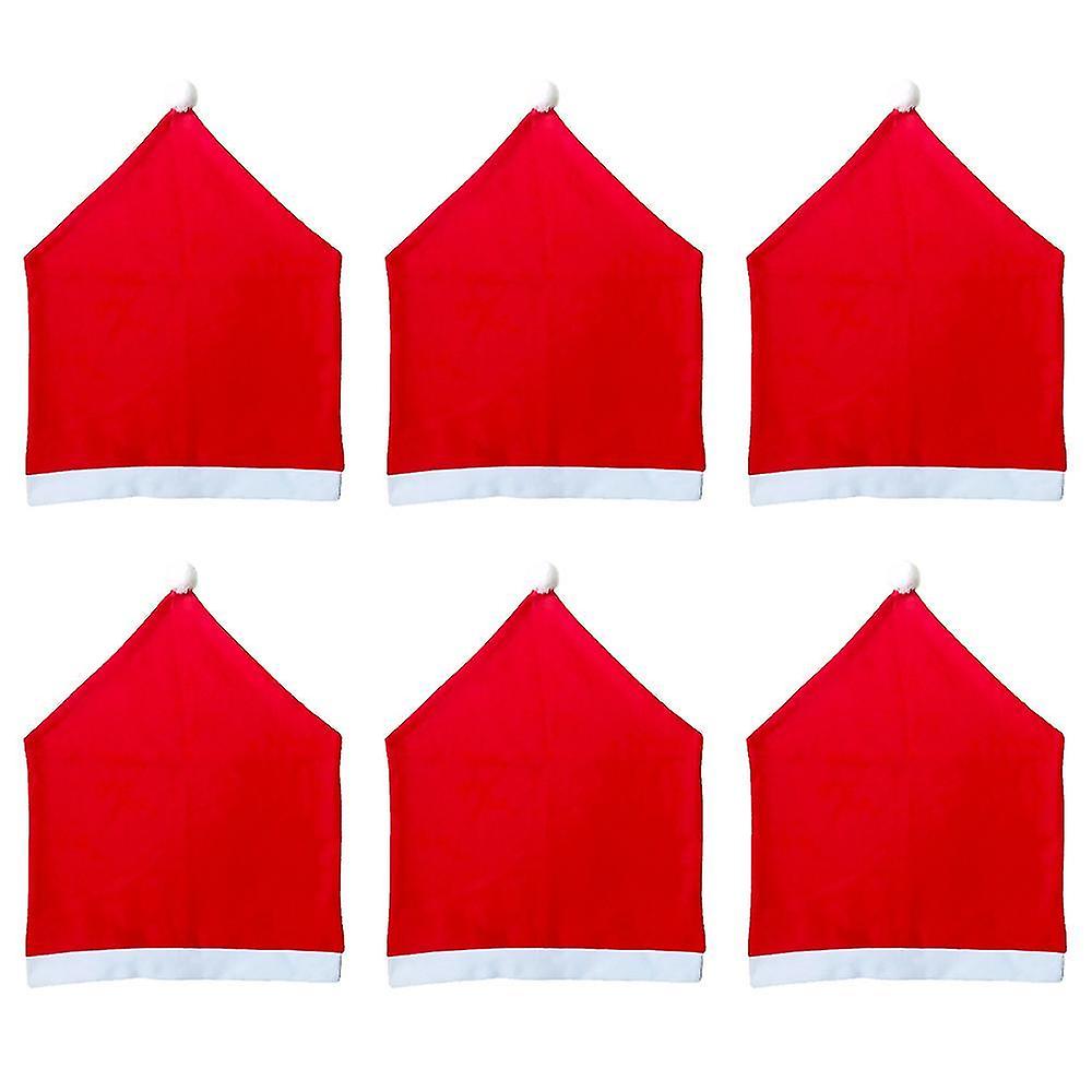 6st Non-woven julstolsöverdrag, juldekorationer