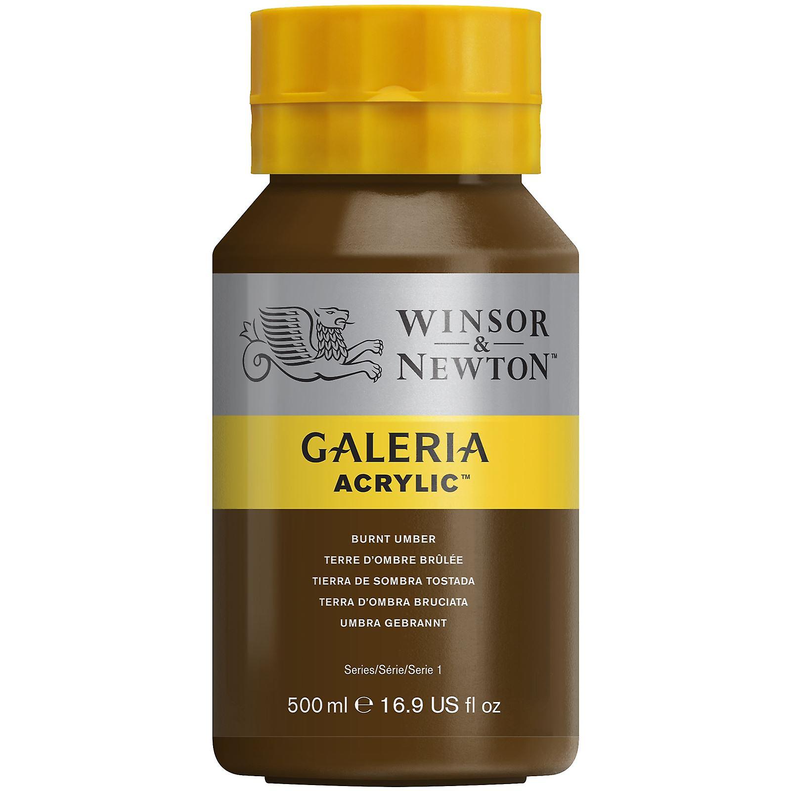 Winsor & Newton Galeria Acrylic Paint 500ml - Burnt Umber