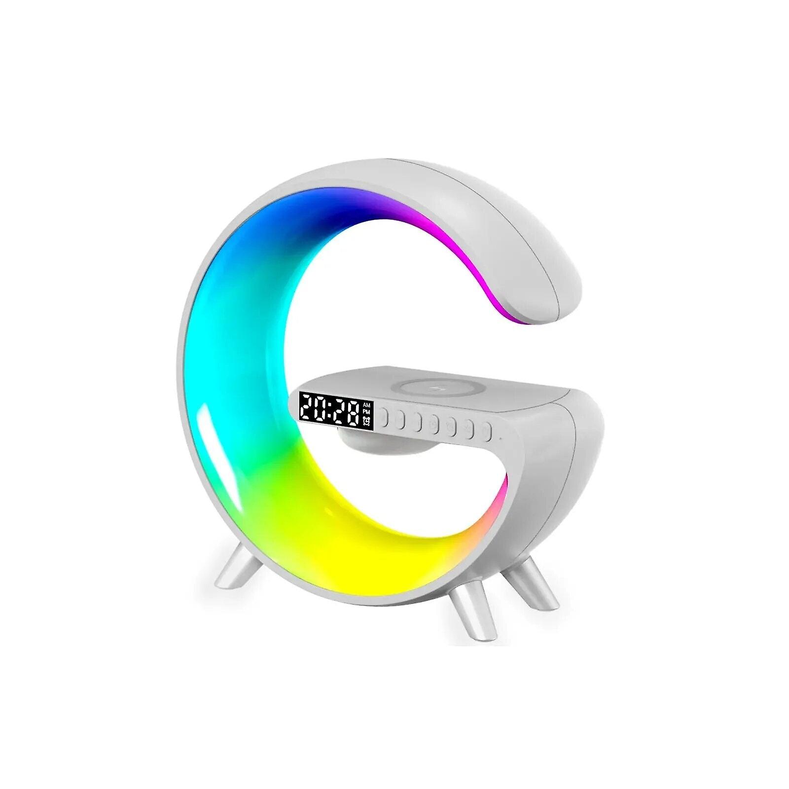 New Small G Bluetooth Speaker Light Rgb Audio Light With Clock Alarm Clock Wireless Charging Audio Colorful Atmosphere Led Light