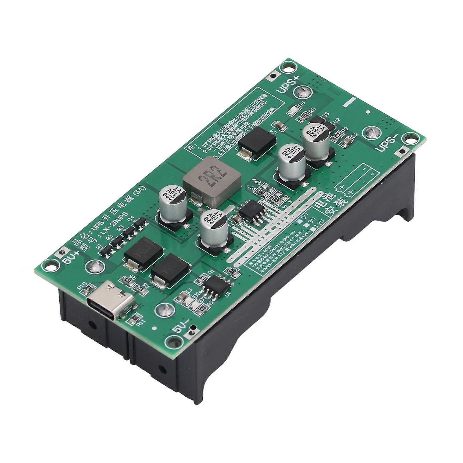 Module de charge de batterie UPS haute puissance 15 W 3 A, chargeur élévateur de batterie au lithium 18650 12 V 350 mA