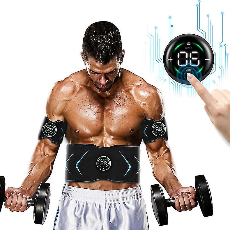Ems Muscle Stimulator Belt Touch Screen Abdominal Training Device