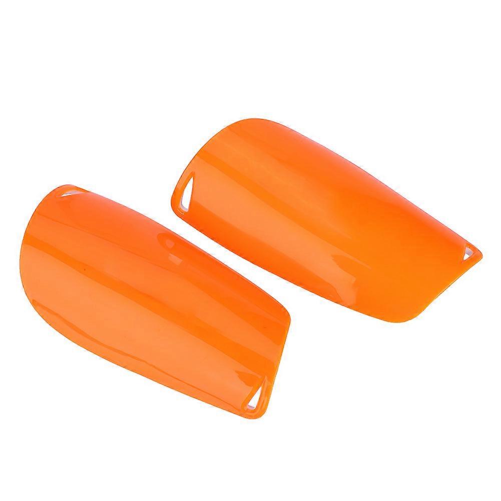 1 Pair Adult Child Football Sports Football Shinguards Soccer Ball Shin Guards Legs Protector Orange S