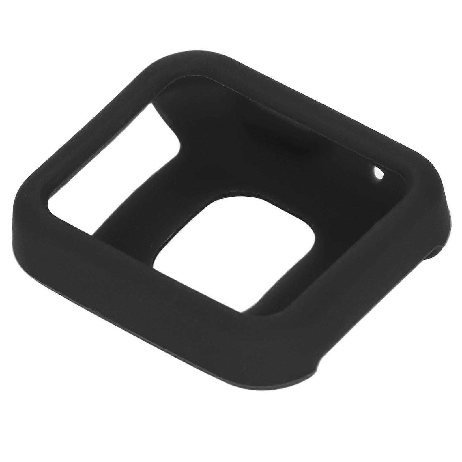 Smart Watch Protector Full Edge Silicone Bumper Case Shockproof for Mi Watch Lite for Redmi SmartwatchBlack A-B