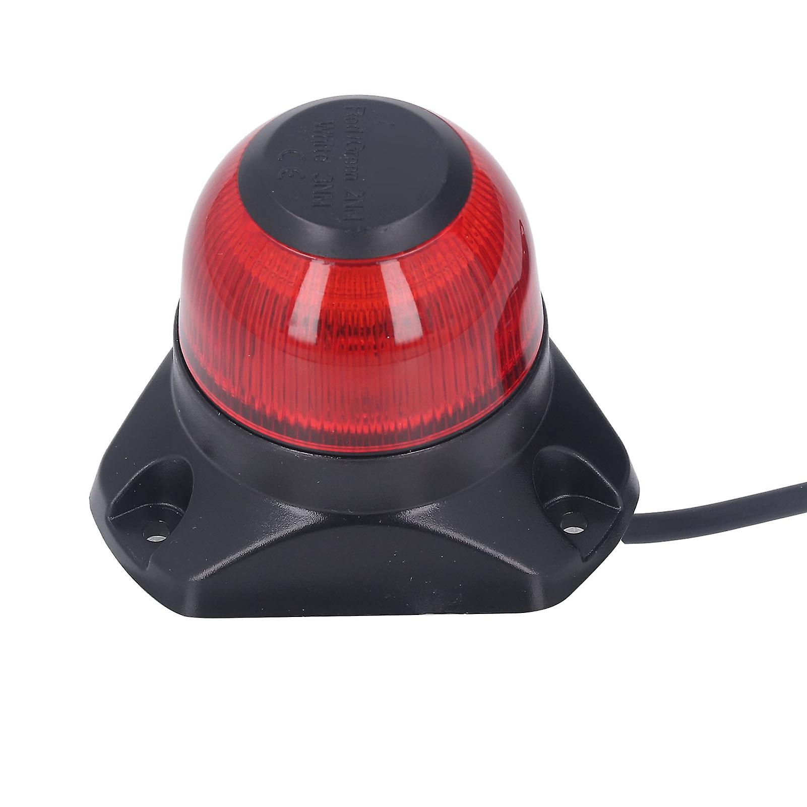 Navigationslicht für Boote, LED, IP67, wasserdicht, blendfrei, faltbar, Hecklicht für Boote, DC10–30 V, 3 W, rot, 2 NM, 87 lm