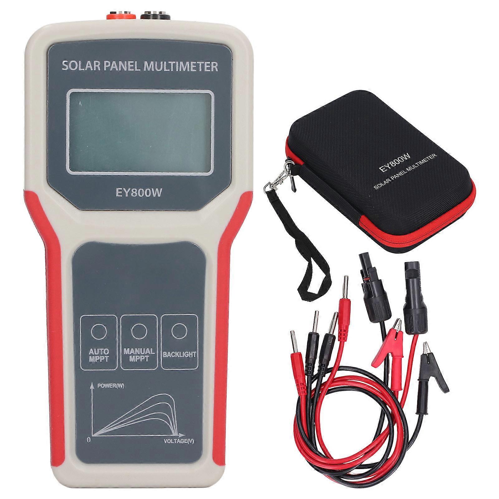 Solarpanel MPPT Tester HD LCD Display Automatische manuelle Prüfung Photovoltaik Panel Multimeter Leistungsmesser