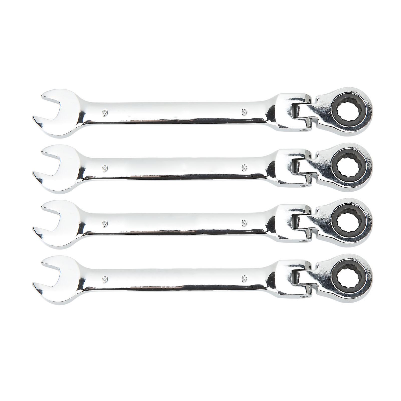 Double end combination spanner set 4pcs with flexible spline gear