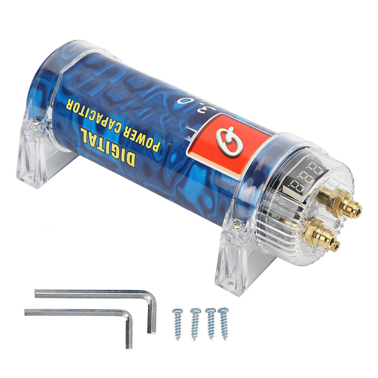 Digital power capacitor 3 farad universal for car audio upgrade