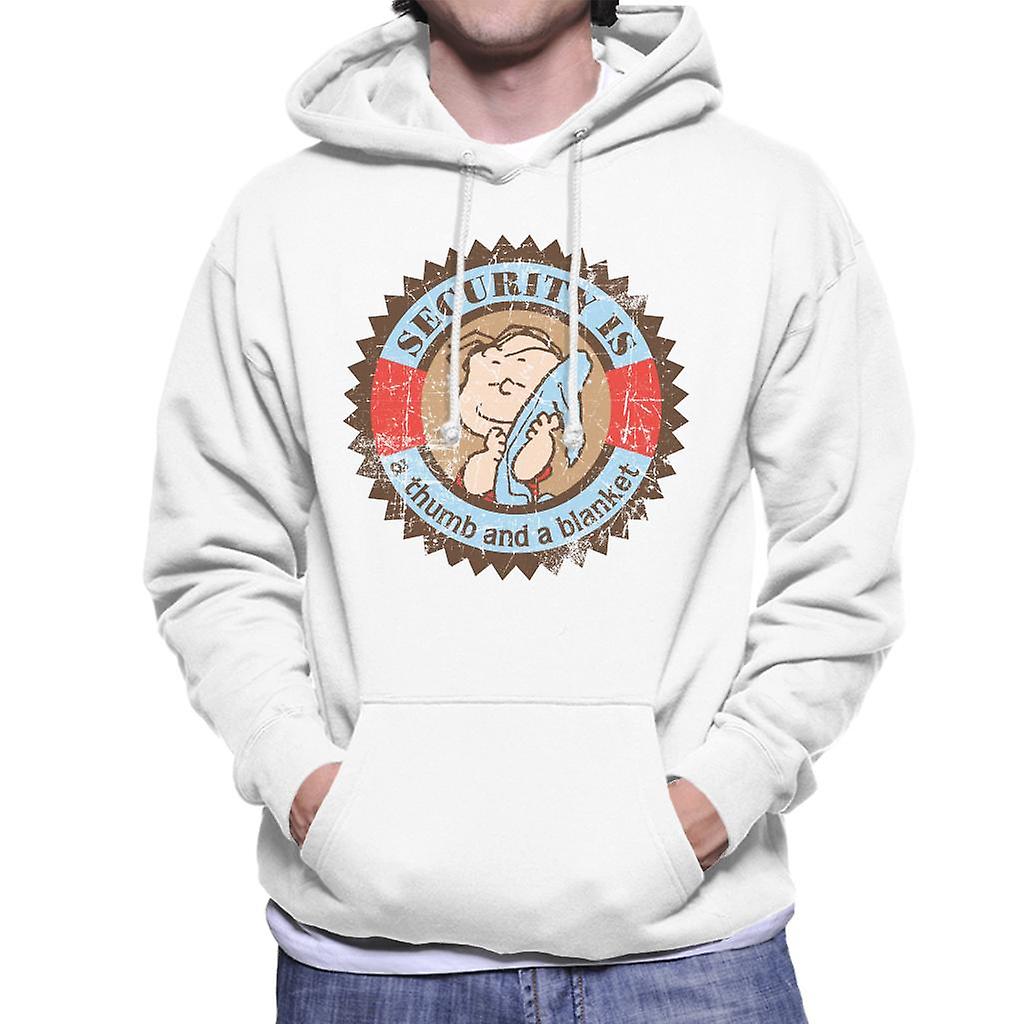 Peanuts Linus Van Pelt Security Is A Thumb And Blanket Men's Hooded Sweatshirt