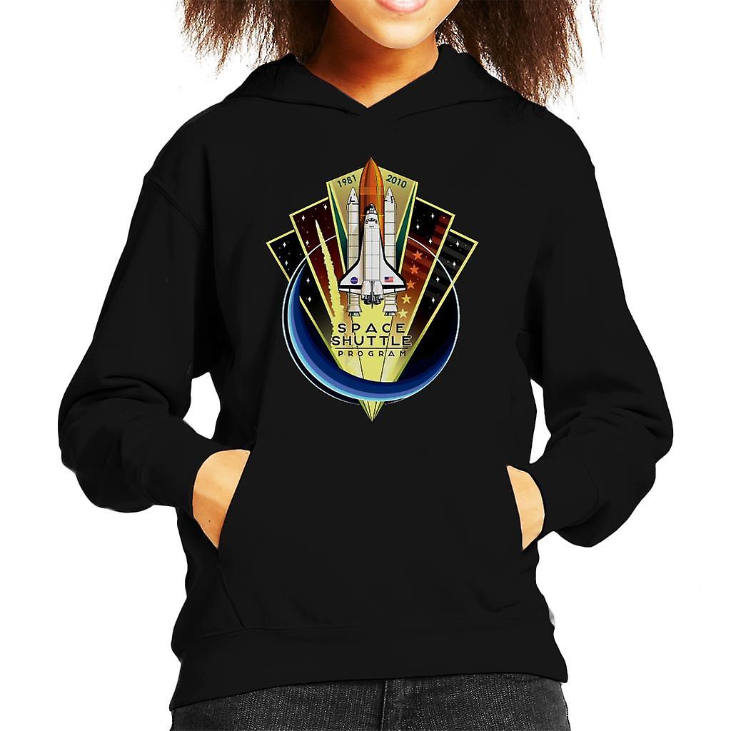 Sudadera con capucha de la NASA Shuttle programa emblema conmemorativo infantil