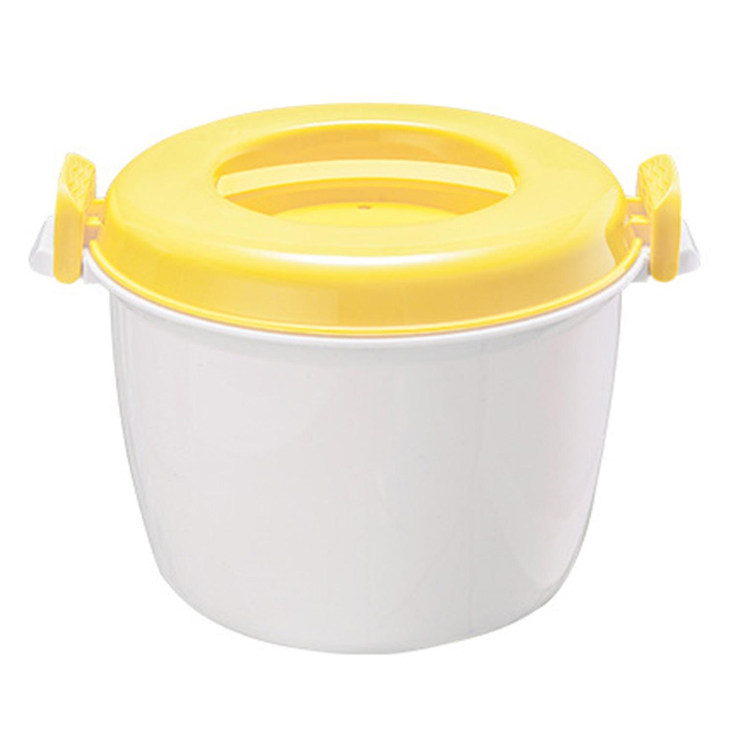 Rice Steaming Pot Good Insulation Large Capacity Ergonomic Handle Buckle Design Multifunctional