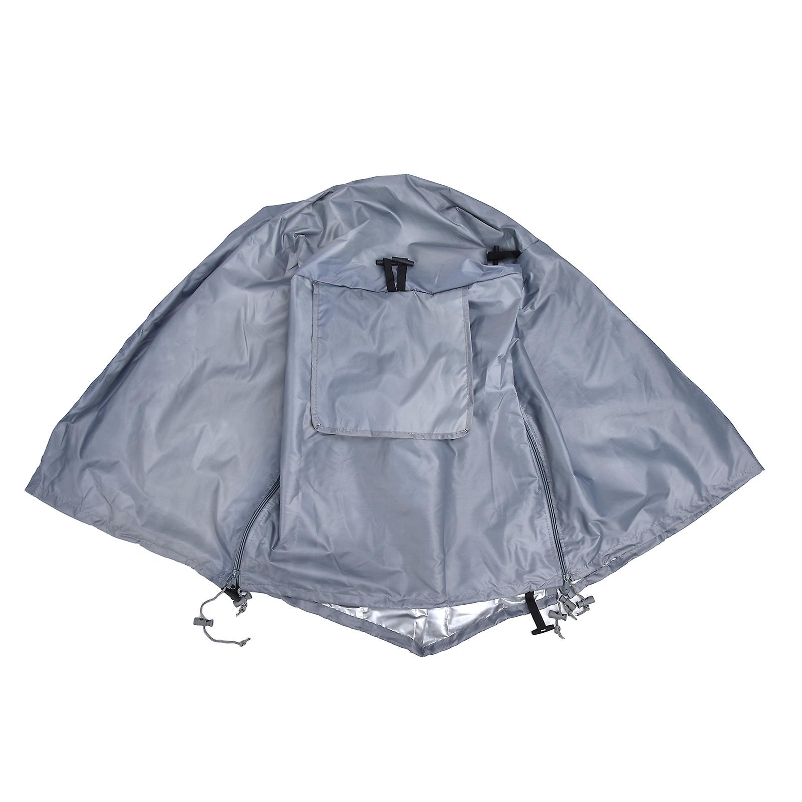 94x63.5x61 سم غطاء قفص قماش أكسفورد مقاوم للماء غطاء تربية للحيوانات الأليفة للأقفاص السلكية للكلاب الرمادي