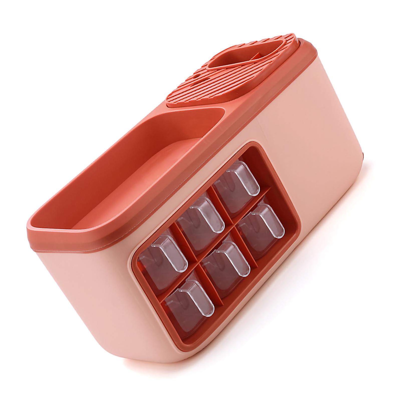 صندوق تخزين زجاجة التوابل متعدد الوظائف مزدوج الطبقة زجاجة توابل المطبخ منظم التوابل سكين ملعقة حامل أواني وردي 