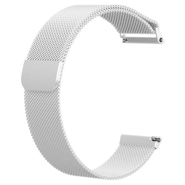 Erstatning rustfritt stål stropp for Fitbit Versa (195mm) - sølv