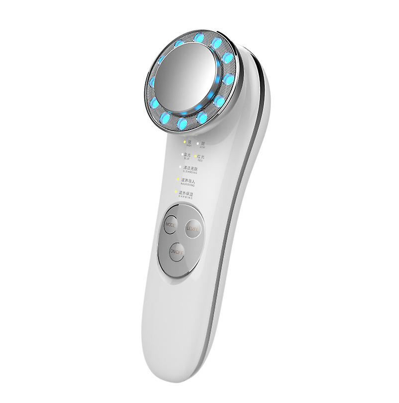 Microcurrent Facial Device,7 in 1 Anti-Aging Face and Neck Lifting Face Contouring Tool,Facial MassagerPlatinum