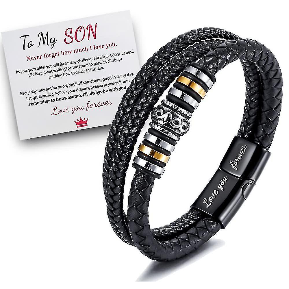 אופנה גברים מתכוונן צמיד צמיד אוהב אותך לנצח לבני מתנות