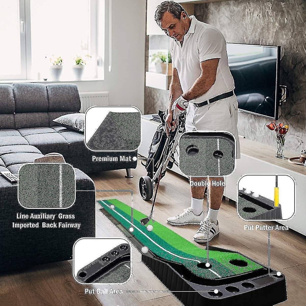 Indoor Golf Simulator Play Mat With Auto Return