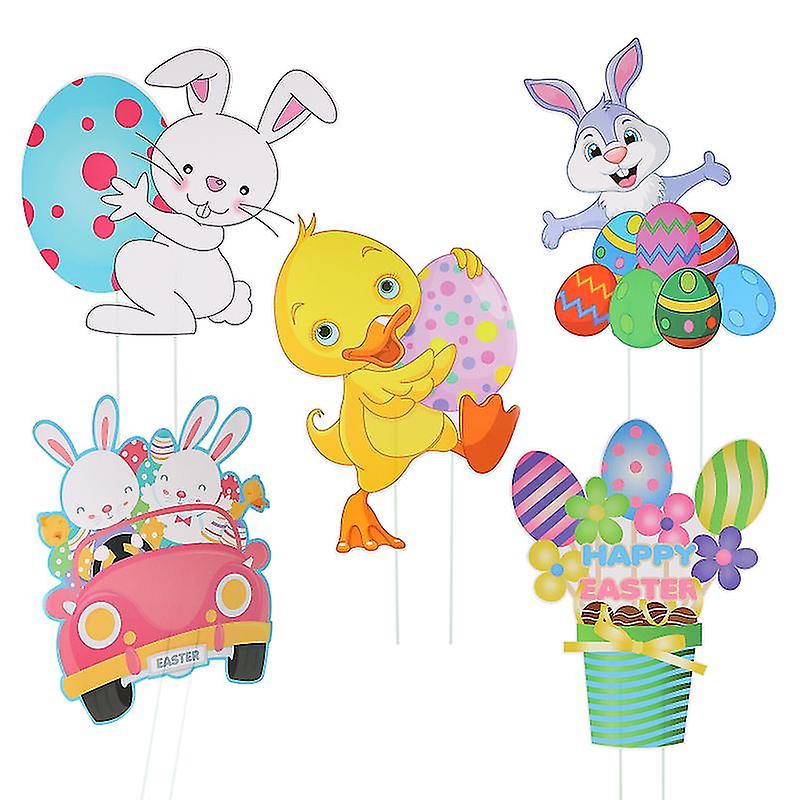 5pcs Ostern Yard Schilder