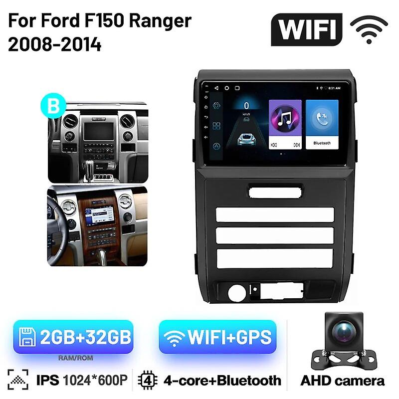 Multimedia Android Automotive Carplay Android Auto 8 Core 4g Am Fm Rds Radio Subwoofer Video für Ford F150 Ranger 2008-2014